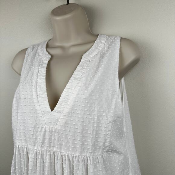 Tuckernuck Pomander Place White Swiss Dot Sleeveless Kenzo Dress Small Cotton - Picture 8 of 16